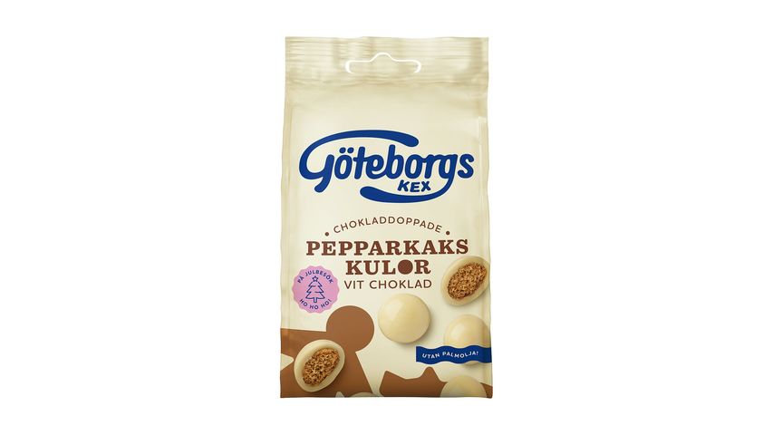 Göteborgs Kex Pepparkakskulor Vit Choklad 120g