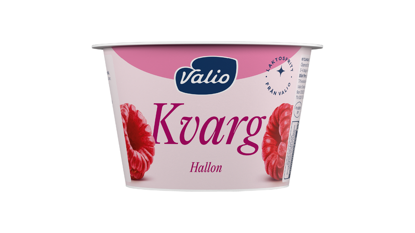 Valio Kvarg Hallon Laktosfri 200g