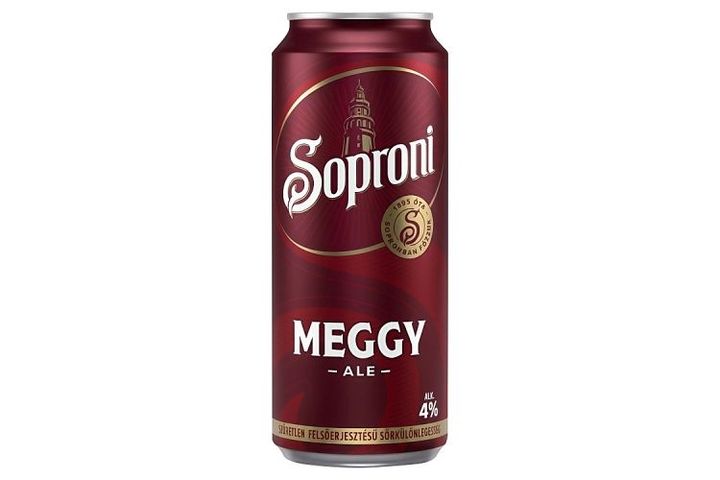 Soproni Meggy Ale szűretlen felsőerjesztésű sörkülönlegesség 4% 500 ml