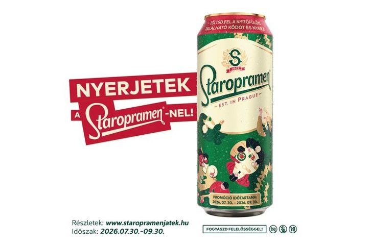 Staropramen minőségi világos sör 5% 0,5 l
