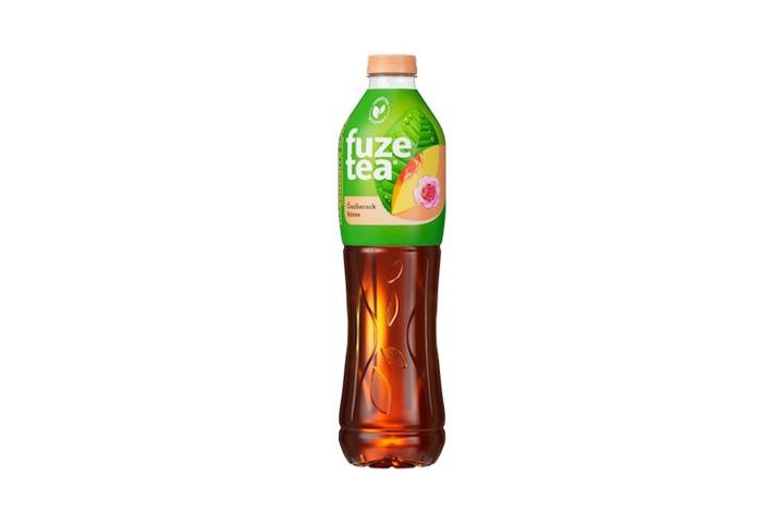Fuze Tea szénsavmentes őszibarack és rózsaízű üdítőital fekete tea kivonattal 1,5 l