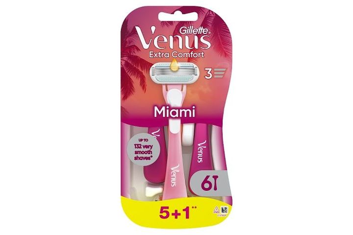 Venus Extra Comfort Miami Eldobható Borotva, db 6