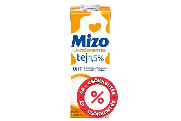 Mizo UHT zsírszegény, laktózmentes tej 1,5% 1 l