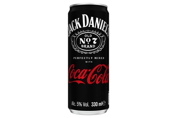 Coca-Cola és Jack Daniel's Tenessee Whiskey alkoholos szénsavas üdítőital 5% 330 ml