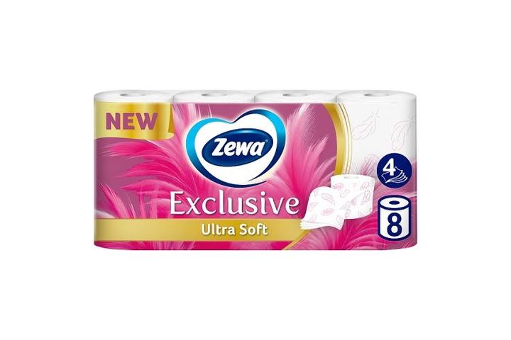 Zewa Exclusive Ultra Soft toalettpapír 4 rétegű 8 tekercs