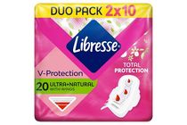 Libresse Ultra+ Natural szárnyas egészségügyi betét 2 x 10 db
