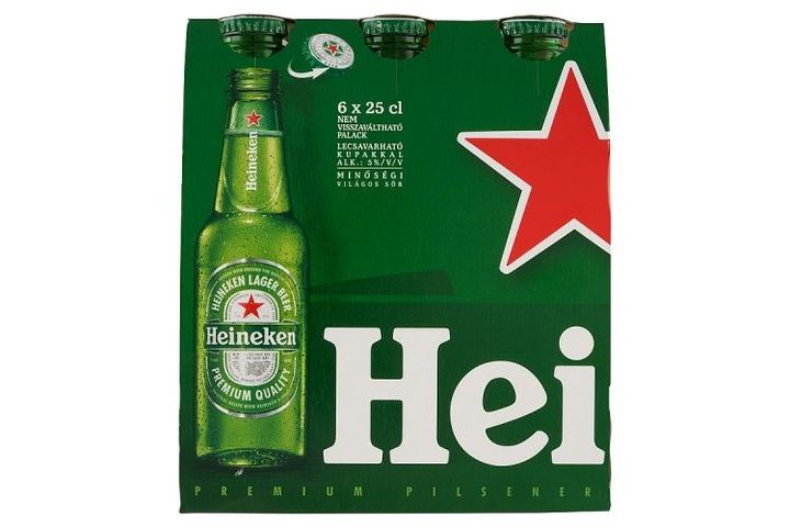 Heineken Quality Light Beer 5% 6 x 0.25 l