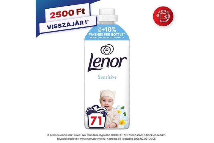 Lenor  Textilöblítő 71 Mosáshoz, Sensitive