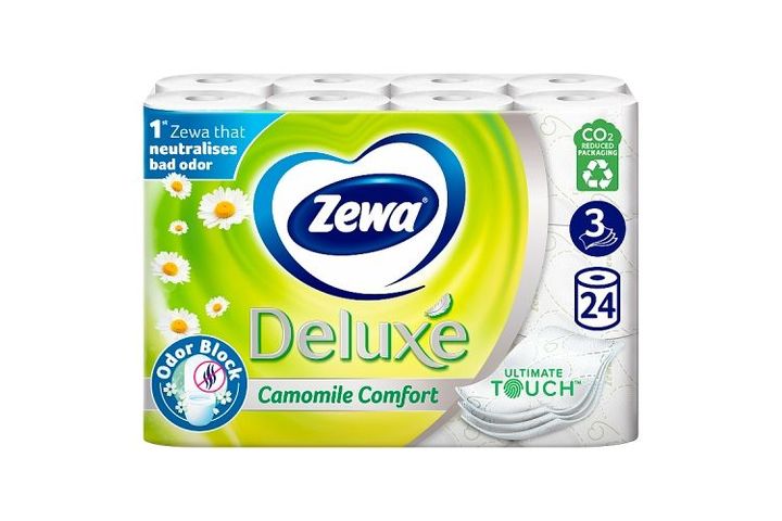 Zewa Deluxe Camomile Comfort toalettpapír 3 rétegű 24 tekercs