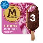 Magnum Utopia feketeribizlis-málnás jégkrém és tejszín ízű jégkrém 3 x 85 ml (255 ml)