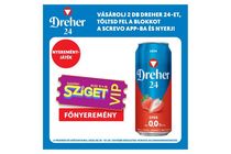 Dreher 24 Eper alkoholmentes világos sör és eper ízű ital keveréke 0,0% 0,5 l