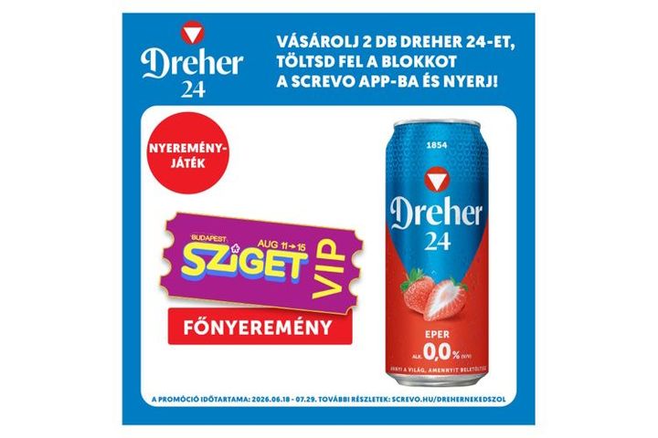 Dreher 24 Strawberry Alcohol-Free Lager Beer and Strawberry Flavoured Drink Mix 0,0% 0,5 l