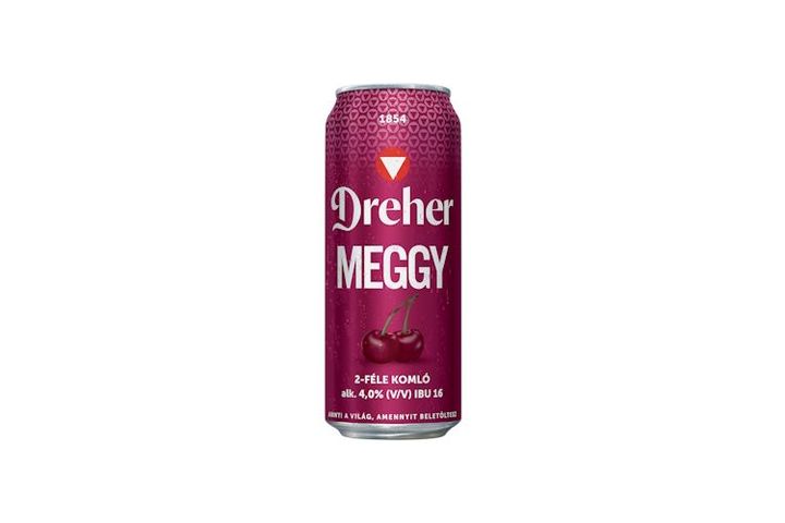 Dreher Meggy Mixture of Light Beer and Sour Cherry-Flavored Drink 4% 0,5 l