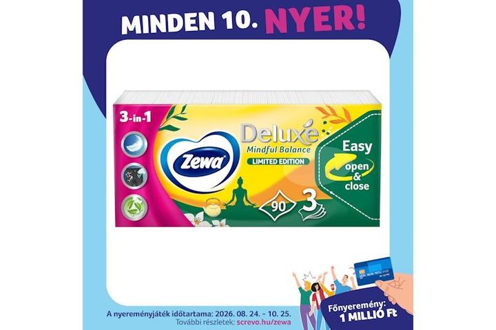 Zewa Deluxe Magic Garden Limited Edition Scented Handkerchiefs 3 Ply 90 pcs