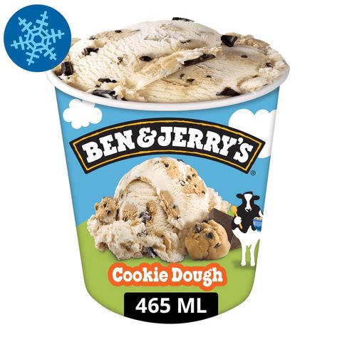 Ben & Jerry's Cookie Dough vanília ízű jégkrém csokoládés sütemény darabokkal 465 ml
