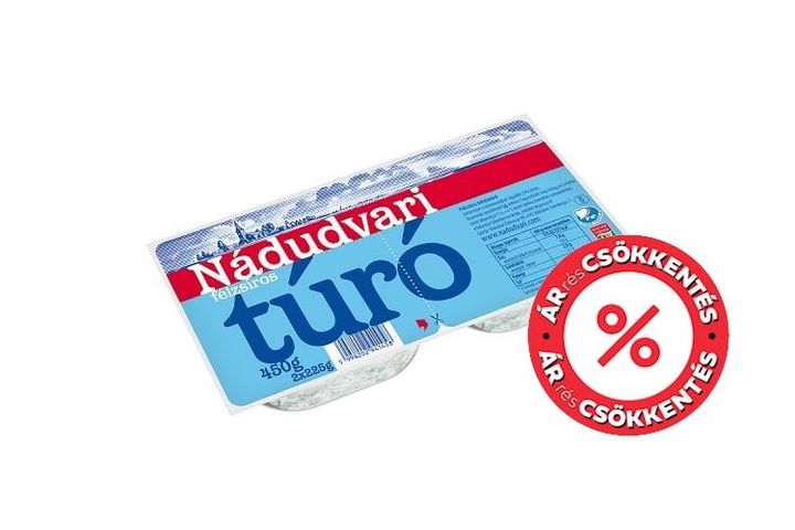 Nádudvari félzsíros tehéntúró 450 g