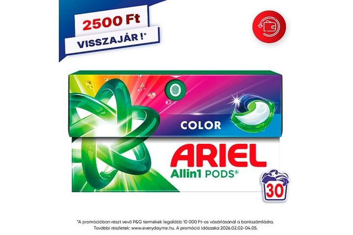 Ariel Allin1 PODS Color Mosókapszula 30 Mosáshoz