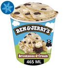 Ben & Jerry's Brookies & Cream vanília ízű jégkrém kakaós süteménydarabkákkal 465 ml