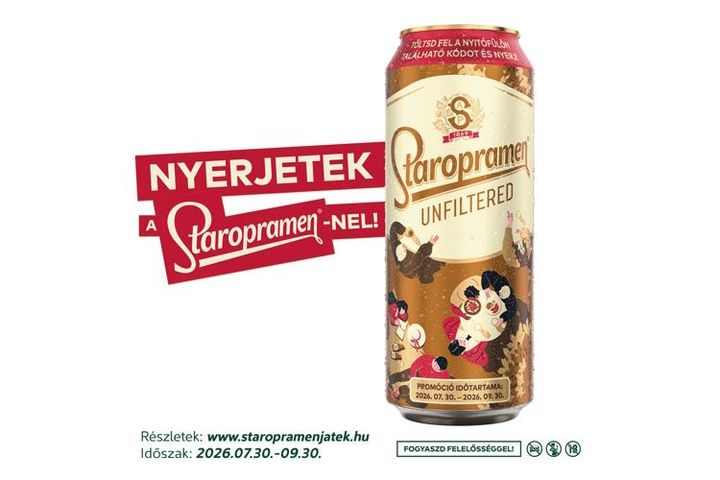 Staropramen Unfiltered minőségi világos, szűretlen sör 5% 0,5 l