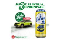 Soproni citromos alkoholmentes sörital 0,0% 500 ml