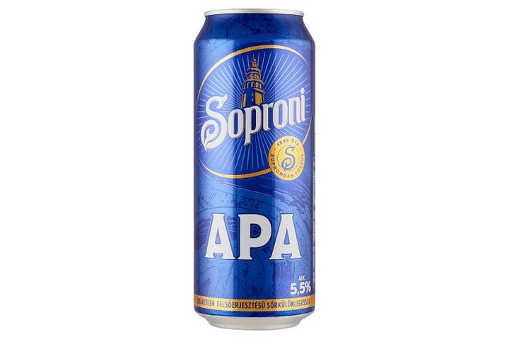 Soproni APA szűretlen felsőerjesztésű sörkülönlegesség 5,5% 500 ml