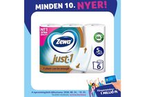 Zewa Just 1 Toilet Paper 5 Ply 6 rolls