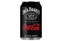 Coca-Cola és Jack Daniel's Tenessee Whiskey alkoholos szénsavas üdítőital 5% 330 ml