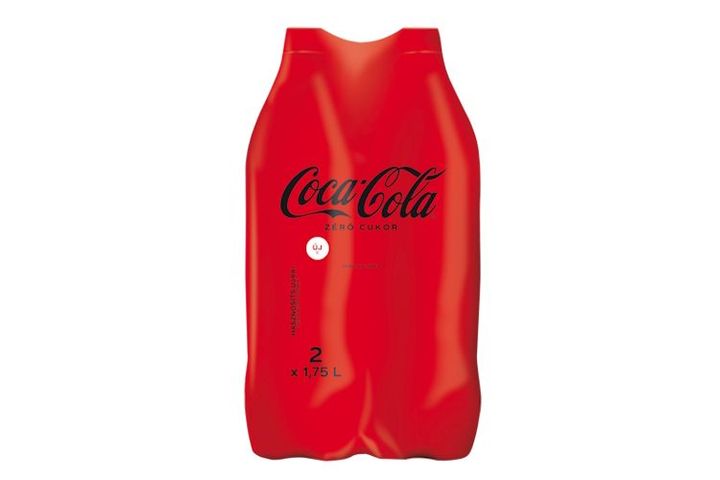 Coca-Cola Zéró colaízű energiamentes szénsavas üdítőital édesítőszerekkel 2 x 1,75 l