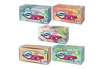 Zewa Softis Style illatmentes dobozos papír zsebkendő 4 rétegű 80 db