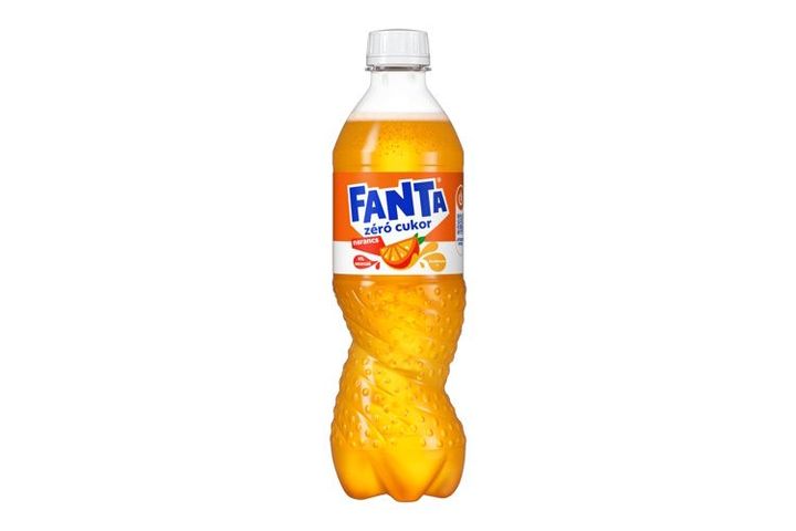 Fanta zéró cukor energiamentes narancsízű szénsavas üdítőital édesítőszerekkel 500 ml