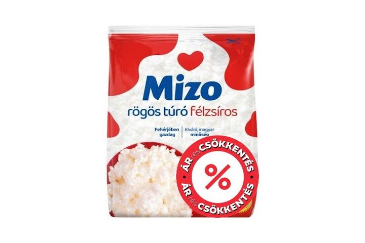 Mizo félzsíros rögös túró 250 g