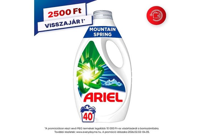 Ariel Folyékony Mosószer, 40 Mosáshoz, Mountain Spring