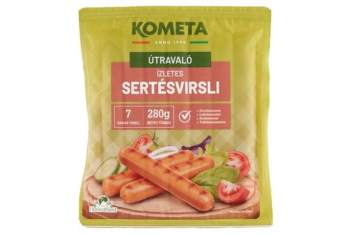 Kométa Útravaló ízletes sertésvirsli 7 db 280 g