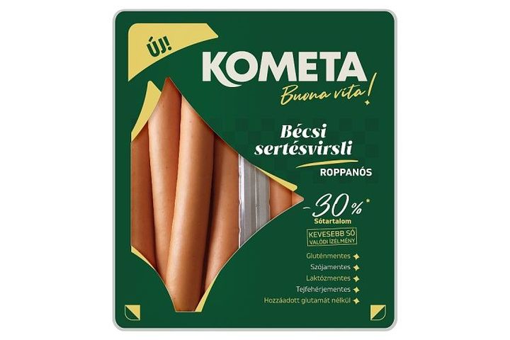 Kometa Ínyenc bécsi sertésvirsli bükkfával füstölve 400g