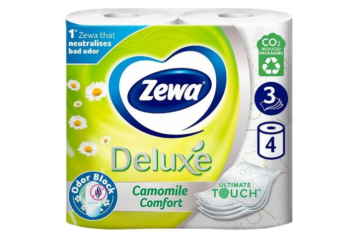 Zewa Deluxe Camomile Comfort toalettpapír 3 rétegű 4 tekercs