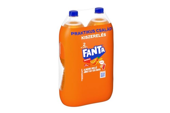 Fanta szénsavas narancsízű üdítőital 2 x 1,75 l