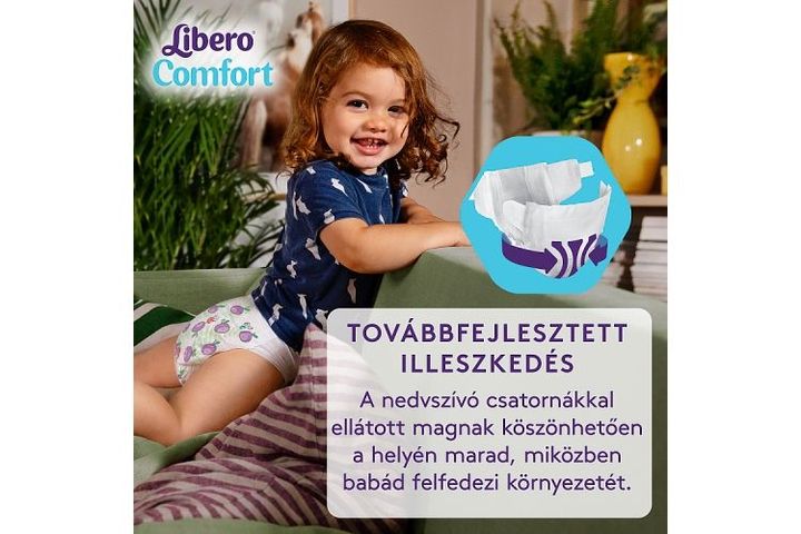 Libero Comfort Disposable Diapers, Size 4, 7-11 kg, 50 pcs