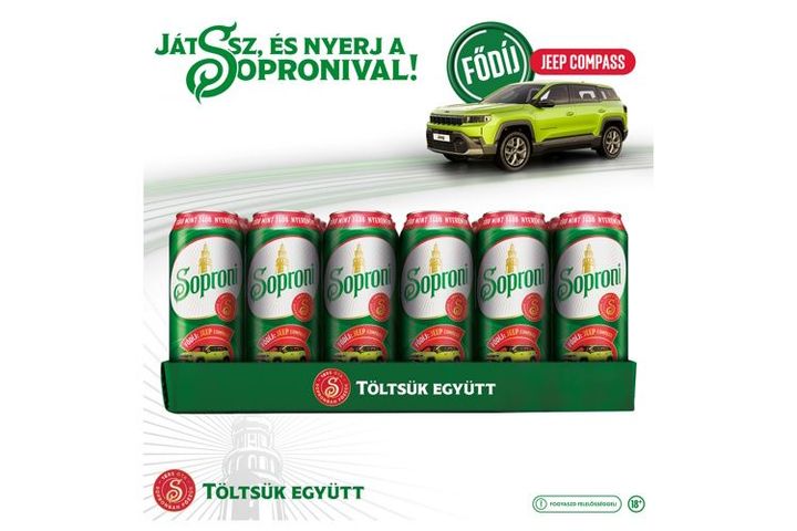 Soproni Lager világos sör 4,5% 500 ml