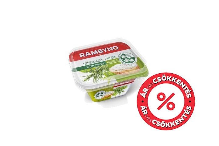 Rambyno ömlesztett sajtkrém - zöldfűszerekkel 175g