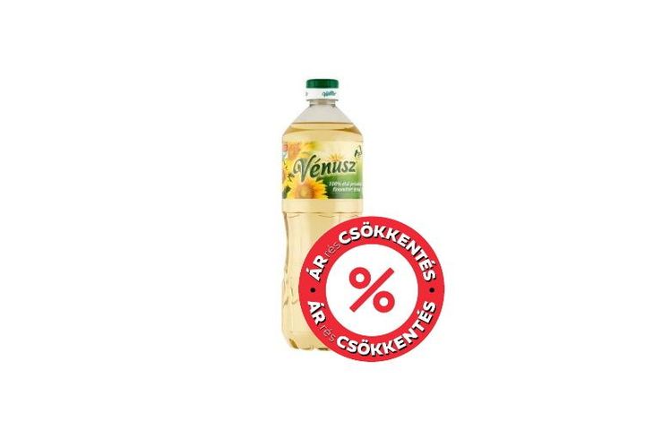 Vénusz 100% első préselésű, finomított napraforgó-étolaj 1 l