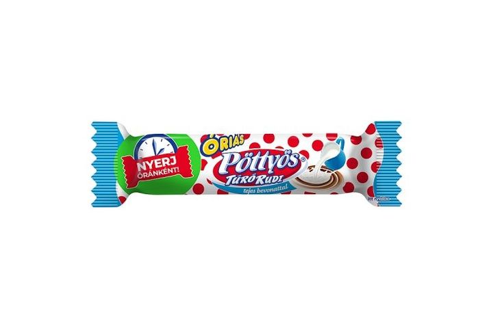 Pöttyös Óriás Túró Rudi Unflavoured Milk Chocolate Coated Cottage Cheese Dessert 51 g