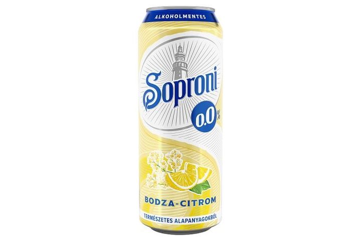 Sopron Elderberry-Lemon Non-Alcoholic Beer Drink 0,0% 500 ml
