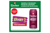 Dreher Meggy világos sör és meggy ízű ital keveréke 4% 0,5 l