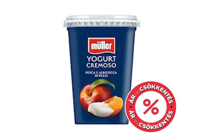 Müller Peach Cottage Cheese with Fruit Mixture 500 g