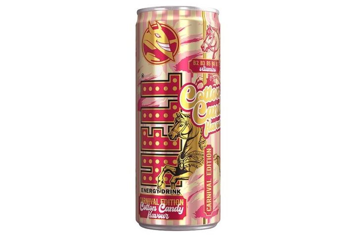 HELL Carnival Edition vattacukorízű, koffeintartalmú, szénsavas energiaital 250 ml
