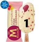 Magnum citromos jégkrém a közepén málna szorbéval, fehér csokoládé bevonattal 90 ml