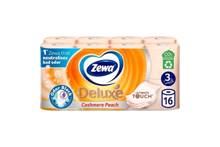 Zewa Deluxe Cashmere Peach toalettpapír 3 rétegű 16 tekercs