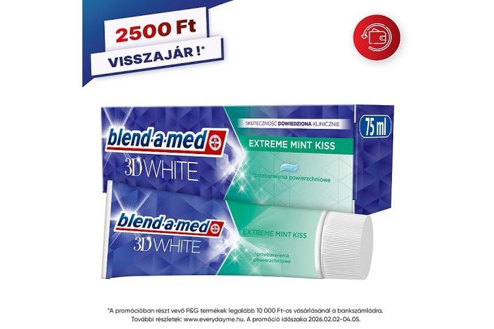 Blend-a-med 3D White Extreme Mint Kiss Fogkrém 75 ml
