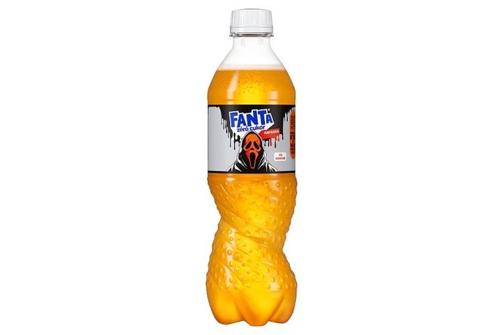 Fanta Zero Sugar Energy-Free Orange-Flavoured Carbonated Soft Drink with Sweeteners 500 ml