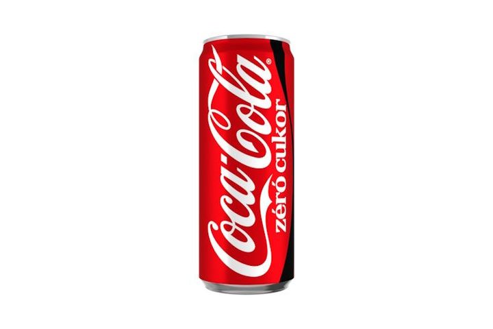 Coca-Cola zéró cukor colaízű energiamentes szénsavas üdítőital édesítőszerekkel 330 ml